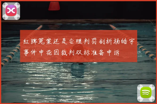 红牌冤案还是合理判罚剖析杨皓宇事件申花因裁判双标准备申诉